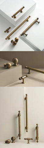 BrassElegance Solid Brass Antique T-Griff