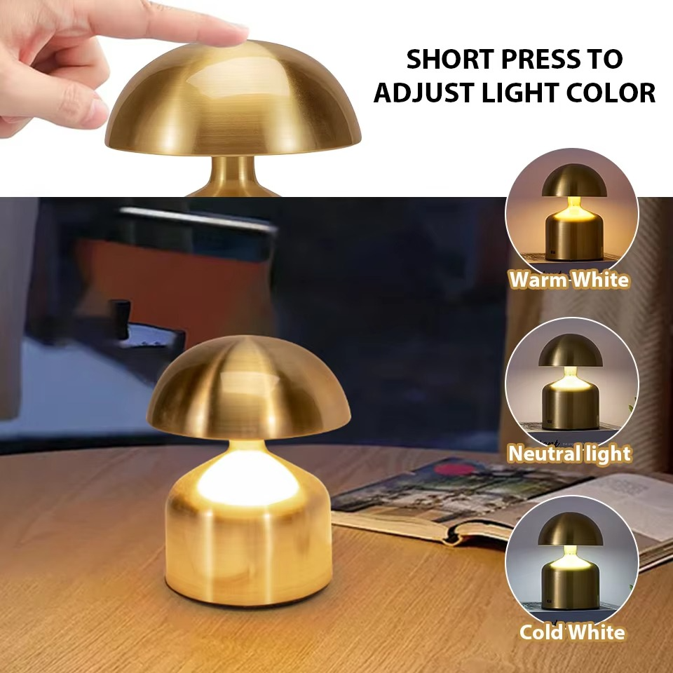 Versatile LED Touch Bedside Lamp - 3-Color Dimmable Night Light