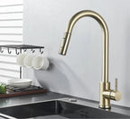 Modern Kitchen Faucet Mounted on Countertop