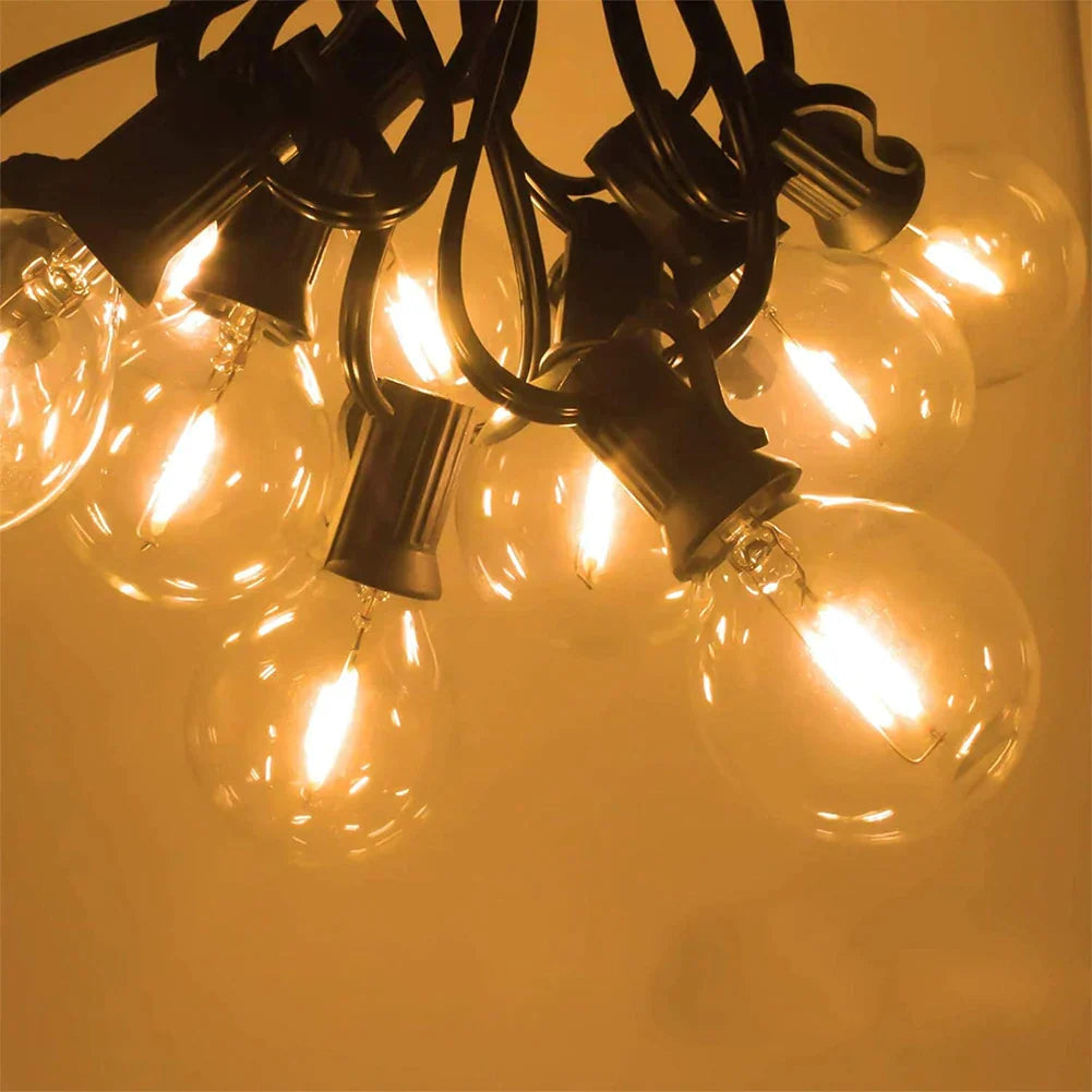G40 bulbs, E12, 5 V, 110 V, 220 V, 1 W, plastic globe bulbs, string lights, for indoor and outdoor use, terrace, home, garden, decoration, warm white