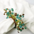 Colorful Acrylic Bead Napkin Ring Set of 4
