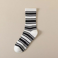 Unisex Mid-Calf Striped Yoga Socks - Non-Slip, Sweat-Absorbing, Odor-Control