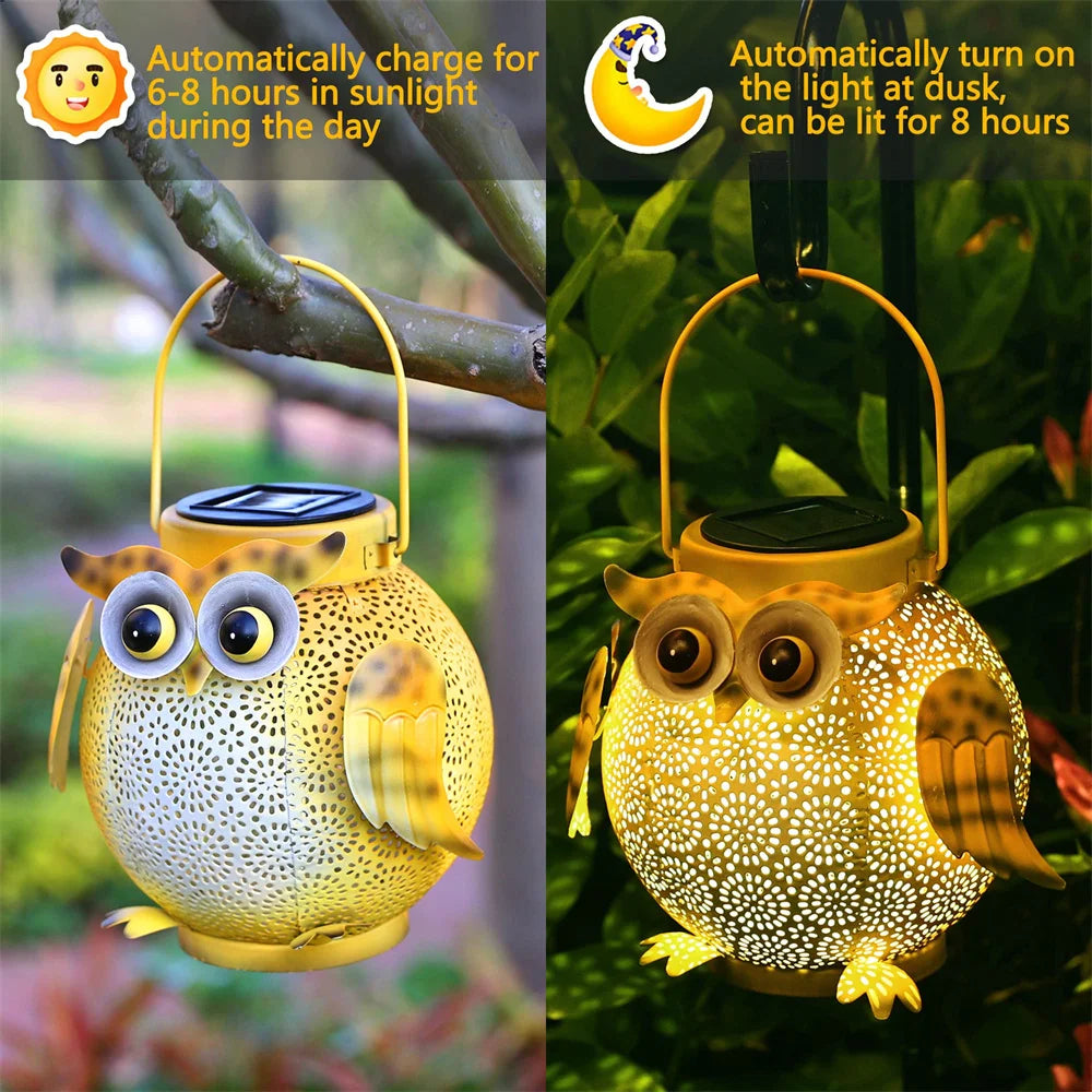 SolaZoo Animal Lantern | Solar Light for Outdoors | Handmade & Weatherproof | With Battery & Twilight Sensor