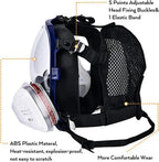 Full Face Respirator Mask with Anti-Fog Lens and Industrial Gas Filters