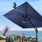 SunGlow Umbrella Light | Solar & USB Operation | 3 Light Modes | For Garden & Terrace
