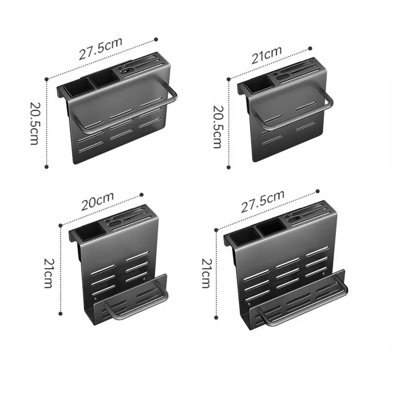 ChefSpace Wall-mounted Knife Holder with Cutting Board Storage – Stainless Steel