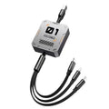 TriConnect charging cable | 3-in-1 & retractable | 100W fast charging | for iPhone & Android