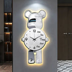 Glowing Star Bear LED Wall Clock