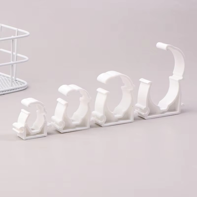Plastic PPR Pipe Clamp Holders with Protective Cover, Set of 20