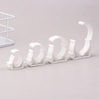 Plastic PPR Pipe Clamp Holders with Protective Cover, Set of 20