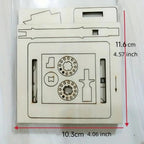DIY Wooden Hand-Cranked Animation Machine Desktop Decor Kit