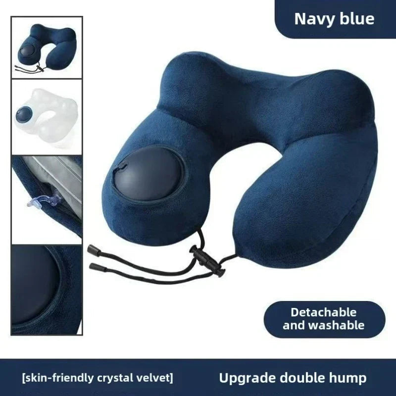 Neckiva Neck Pillow | Ergonomic & Ultra-light | Micro-Velours | Portable with Bag