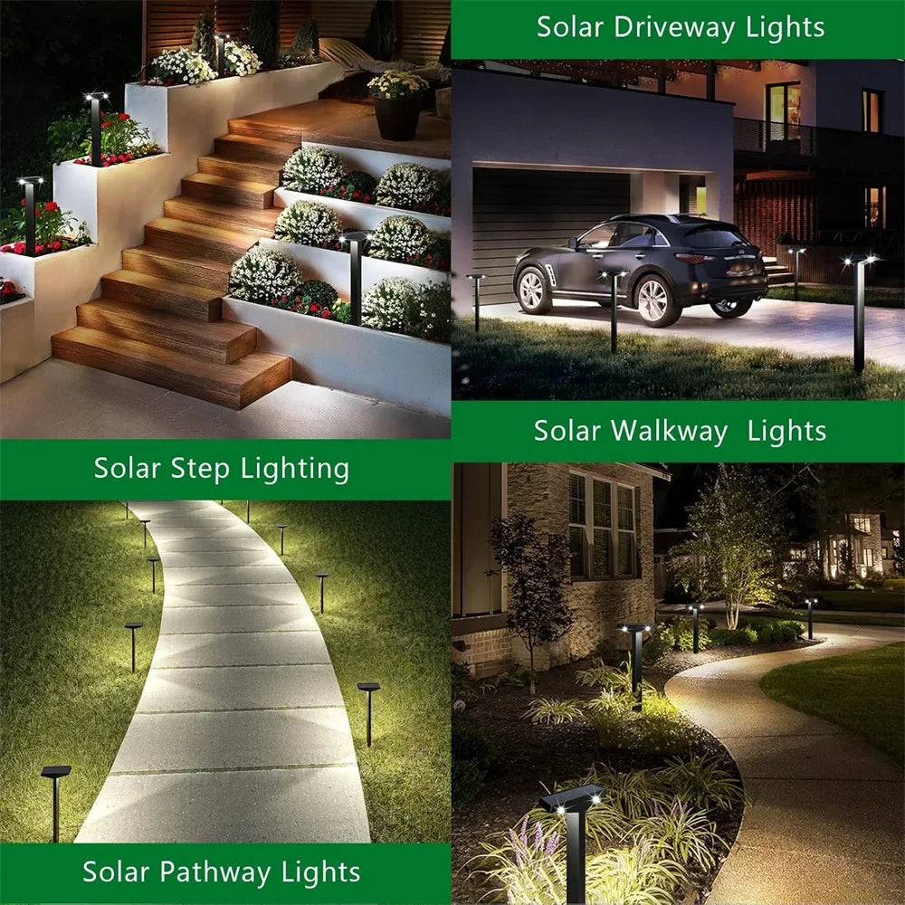 Lumora SolPath Garden lights | Solar powered | IP65 Waterproof | Height adjustable | Warm & Cool white | For paths, terrace & garden