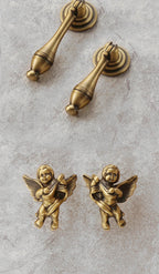 Bronvella ArcRetro Furniture Handle in Antique Copper