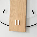 SilentOak – Minimalist Wooden Wall Clock with Silent Movement