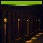 Solar-Torch FlammaLuce | 96 LED Flame Light | IP65 Waterproof | Garden Wall Lamp with Grid Design