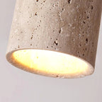 LysSten – Built-in travertine chandelier for hallways and staircases