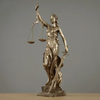 ERMAKOVA European antique bronze Greek goddess of justice statue Fair Angels resin sculpture ornaments desktop home decoration gift