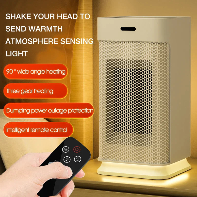 Wearable Ceramic Electric Heater with PTC and Night Light