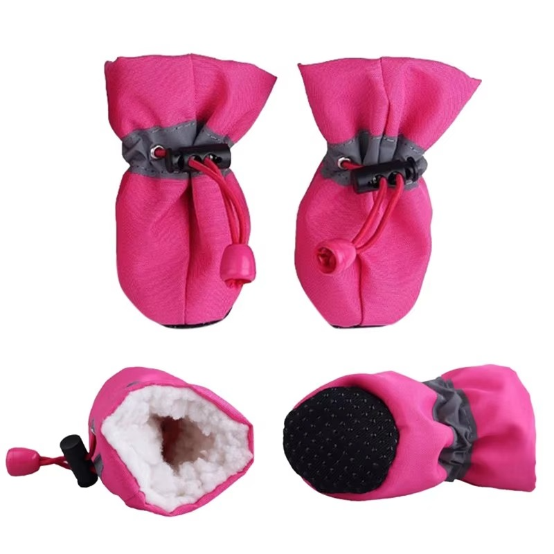 4-Pack Non-Slip Winter Puppy Booties for Outdoor Protection