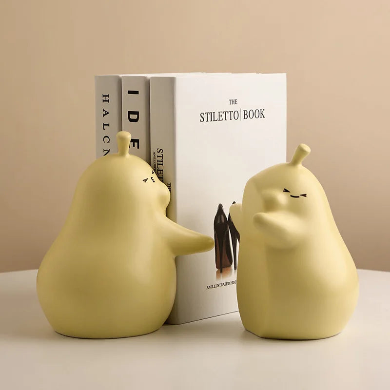 Hugging Pear Bookends