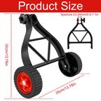 Universal Support Wheel TRIMNOVA EasyRoll | Height Adjustable | Back & Arm Friendly | For Lawnmowers & Brush Cutters