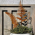FERROBLATT Rust decoration leaf sculpture | Metal garden stake for outdoors & indoors | Weatherproof & stylish | Autumn decoration for garden & home