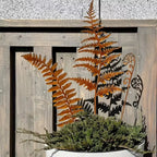FERROBLATT Rust decoration leaf sculpture | Metal garden stake for outdoors & indoors | Weatherproof & stylish | Autumn decoration for garden & home
