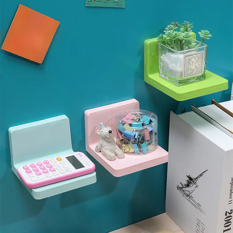 Wallify Adhesive Shelf | Self-adhesive & Residue-free | For Bathroom, Kitchen & Hallway | No Drilling