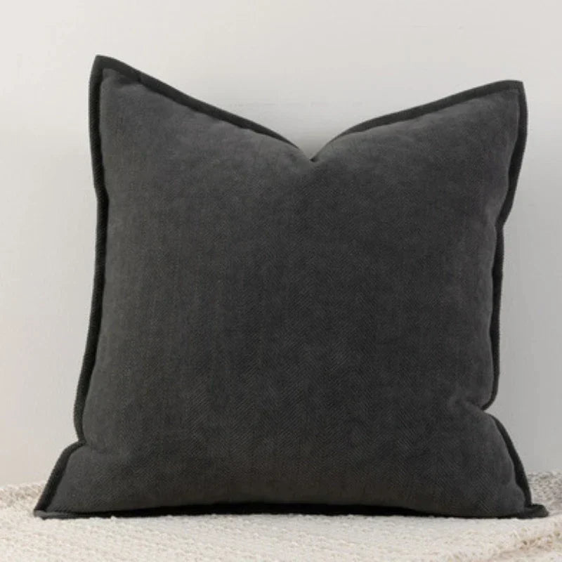 Simple Chenille Pillow Cover for Living Room & Bedroom Decoration – Soft Pillowcase for Modern Home