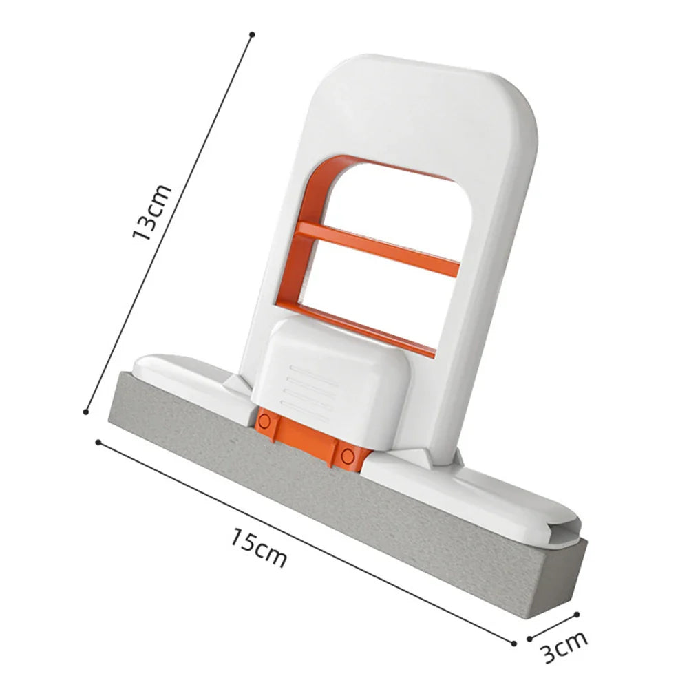 Mini Sponge Mop with Replaceable Head and One-Handed Squeeze Handle