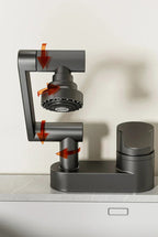 Two-Hole Bathroom Faucet with 360-Degree Swivel Spout