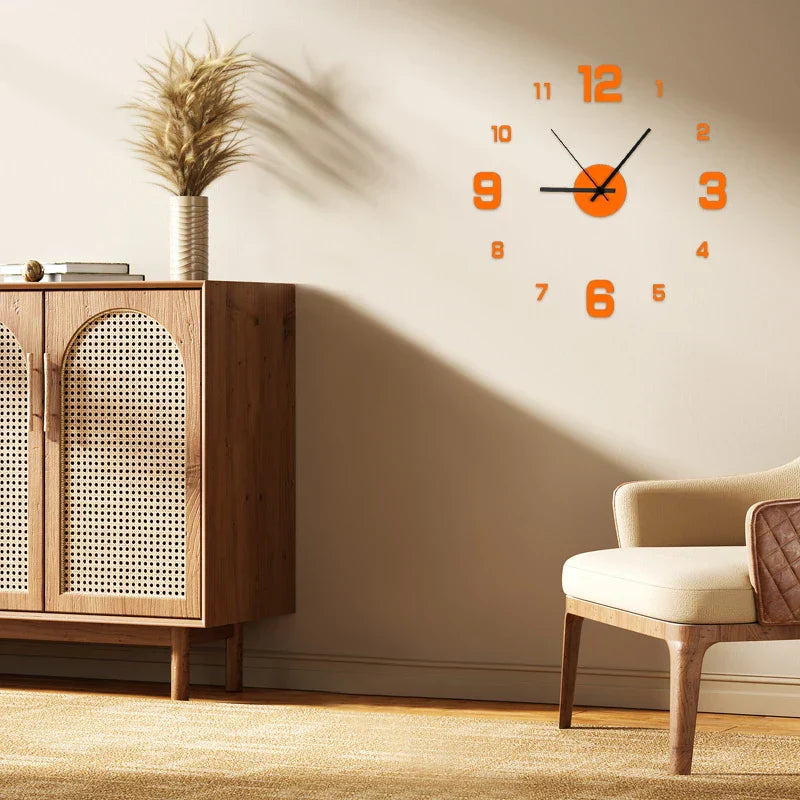 Creative frameless wall clock