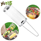 BBQFlare ProGrid Basket | Directly over Charcoal | Stainless Steel & Ergonomic Handle | Dishwasher Safe