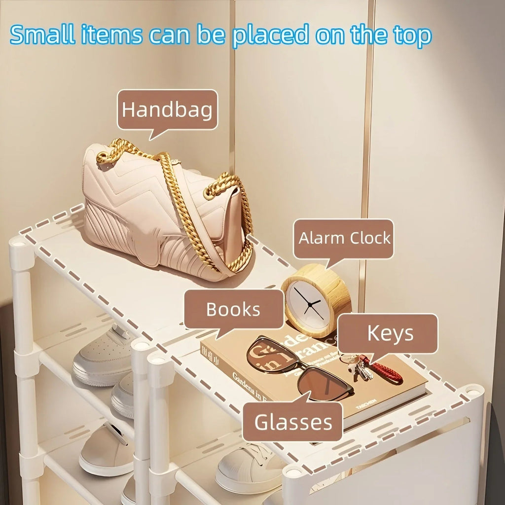 Space-Saving Metal Frame Shoe Rack with 6/8 Layers – Liora