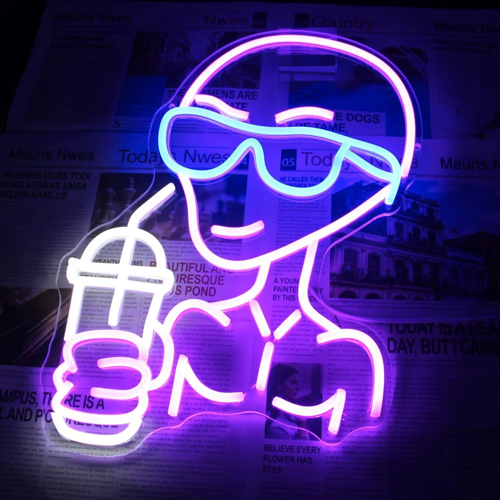 Cosmic Alien Neon LED Sign for Unique Home and Party Decor
