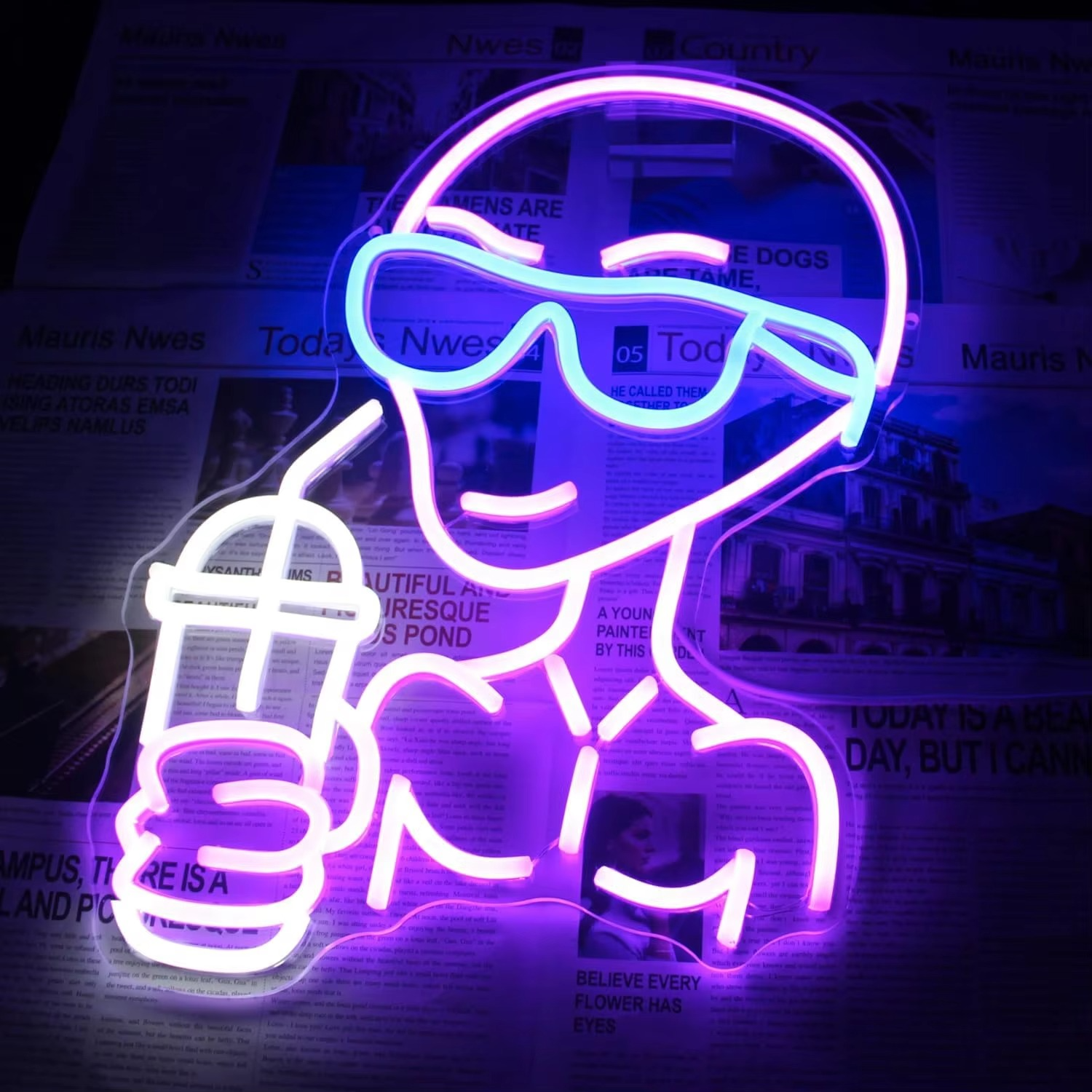 Cosmic Alien Neon LED Sign for Unique Home and Party Decor