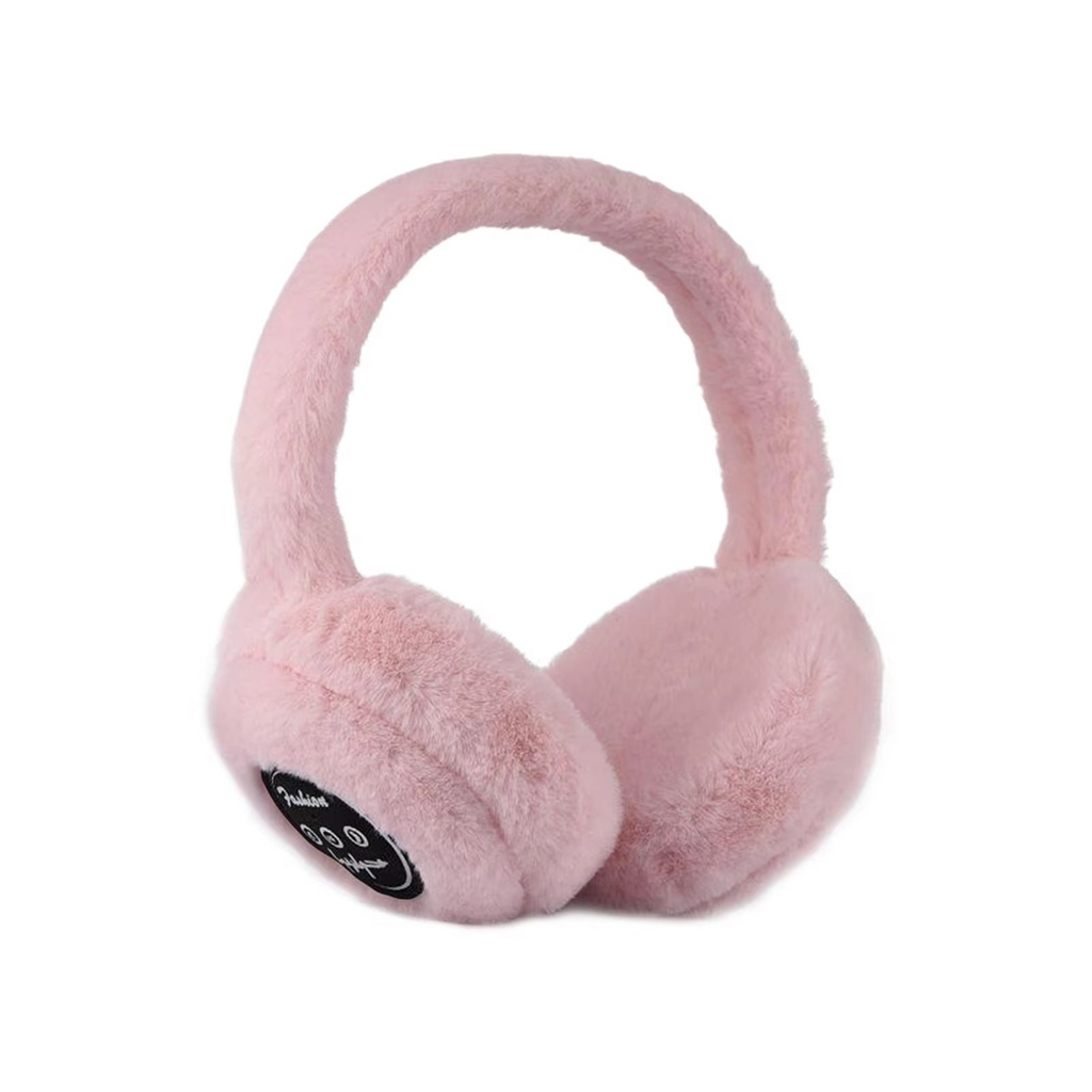 Wireless Plush Earphones with Bluetooth 5.2 and Warm Fur Design