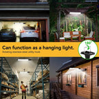 Solario Split Solar Lamp | 158 LEDs | Motion Sensor & Remote Control | 10W Solar Light