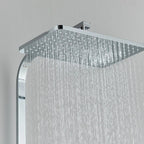 RainFlow Luxe Rain Shower Set – adjustable brass shower fixture with 4 functions