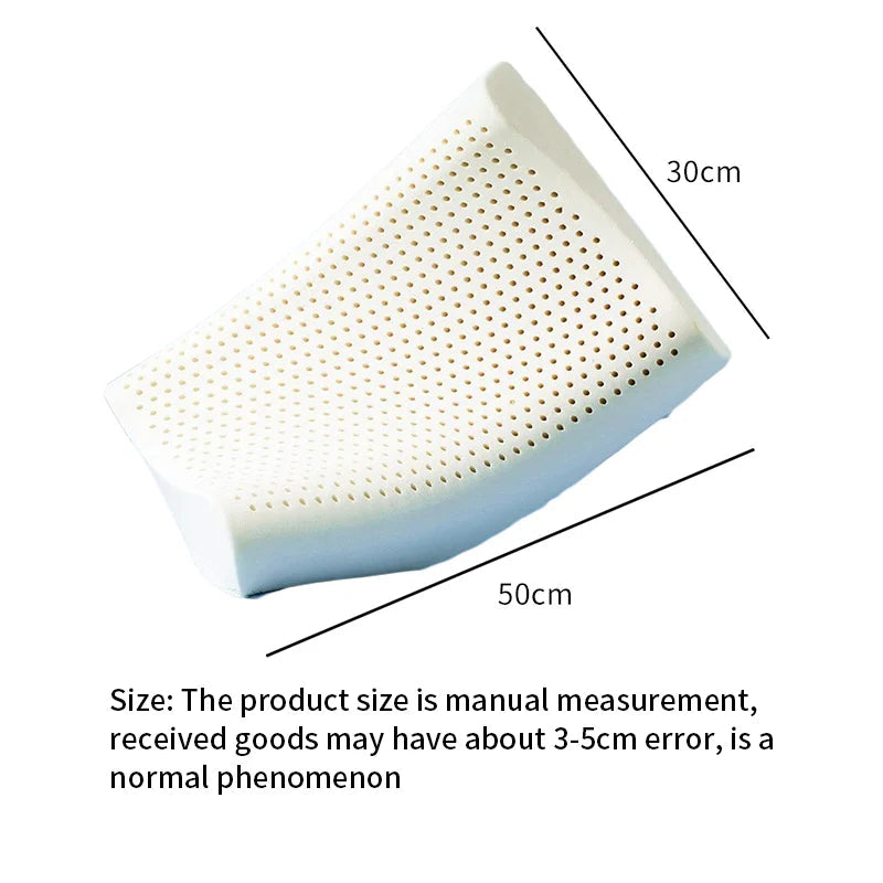 Hypoallergenic natural latex breathable ergonomic pillow