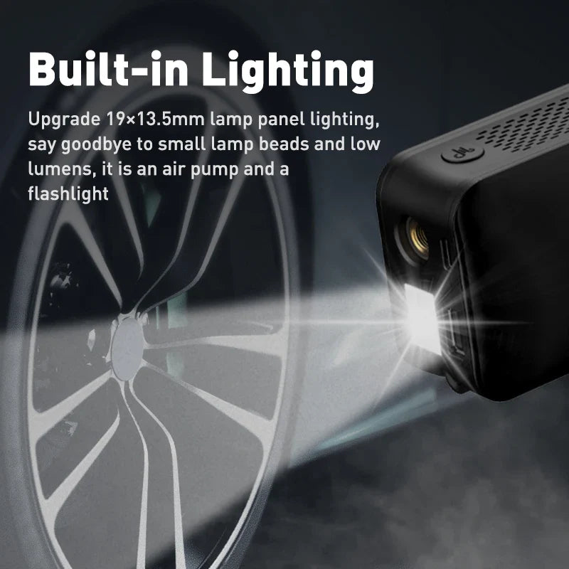 Air Compressor AIRTORO | Rechargeable & Cordless | For Car, Bicycle & Balls | With Power Bank Function