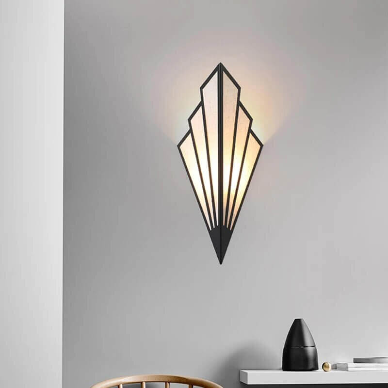 Fan-shaped Art Deco Wall Light