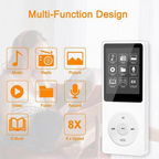 High-Fidelity Portable Bluetooth MP3/MP4 Player with 1.8" Screen and Multi-Function Capability