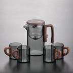 Magical Glass Teapot with Built-In Strainer and Heat-Resistant Handle