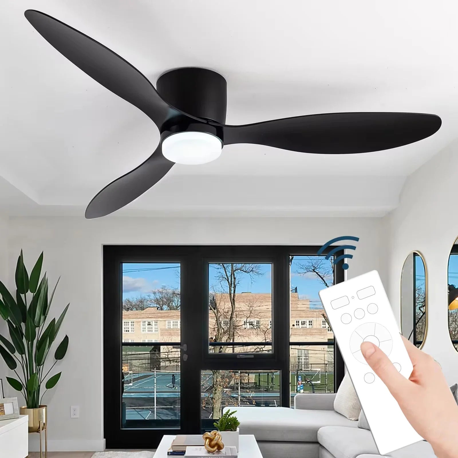Ceiling Fan With Light Scandinavian Design
