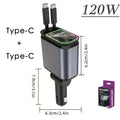 Car Retractable 4 in 1 Fast Charger With Roof Lighting