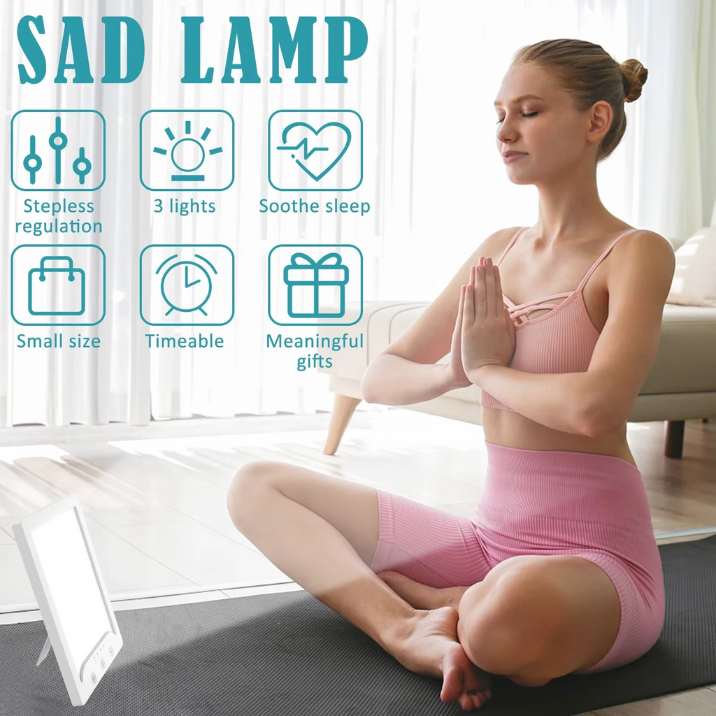 Light Therapy Lamp with Adjustable Brightness and Color Settings