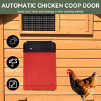 Smart Automatic Chicken Coop Door Opener with Light Sensor and Waterproof Design