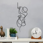 Black Metal Wall Art | Abstract Wall Sculpture